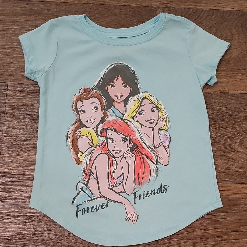 Disney Aqua Tee with Princesses